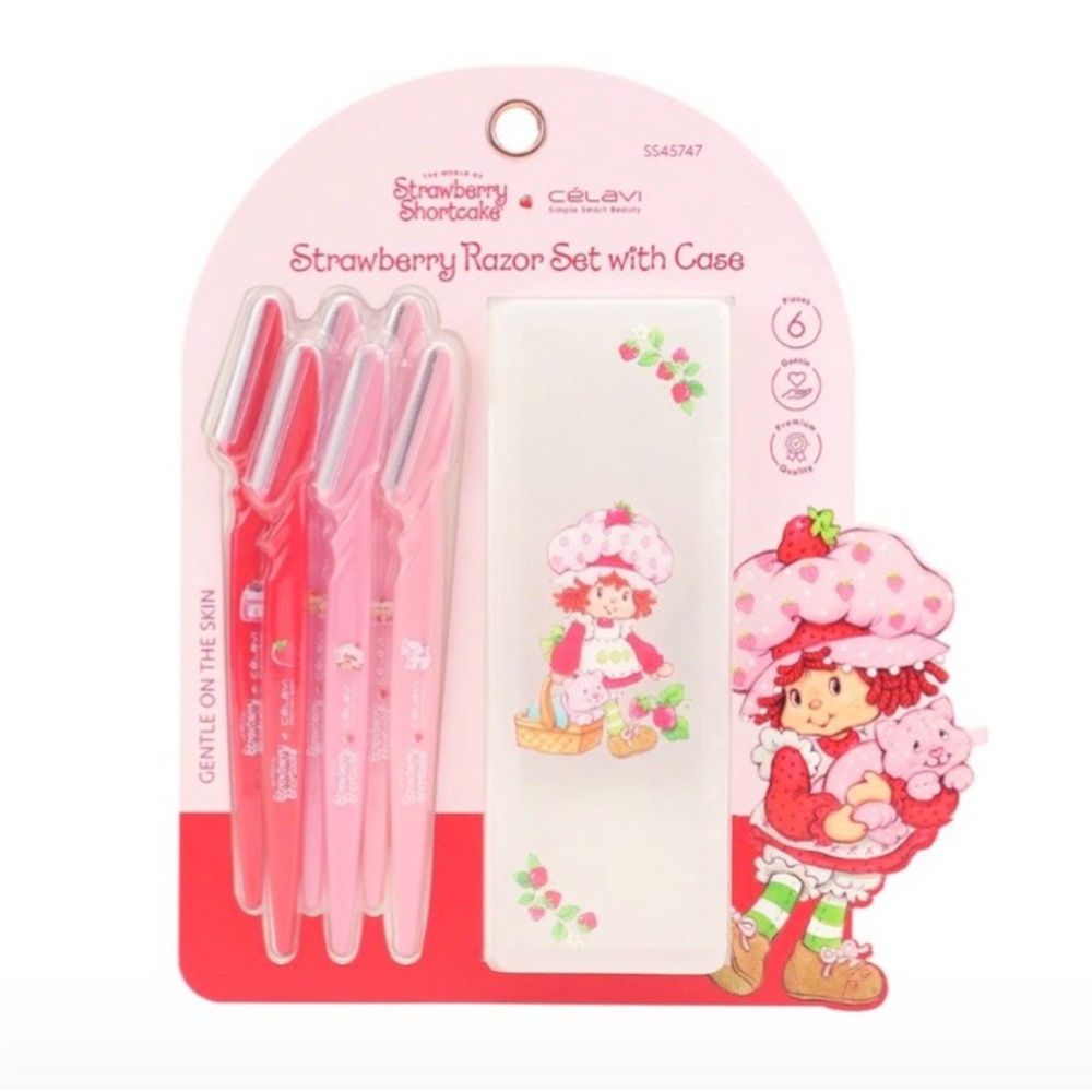 Celavi x Strawberry Shortcake Razor Set with Case